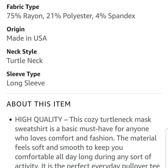 Coin 1804 Charcol Cowlneck Built In Mask Long Sleeve Sweater - Picture 7 of 11